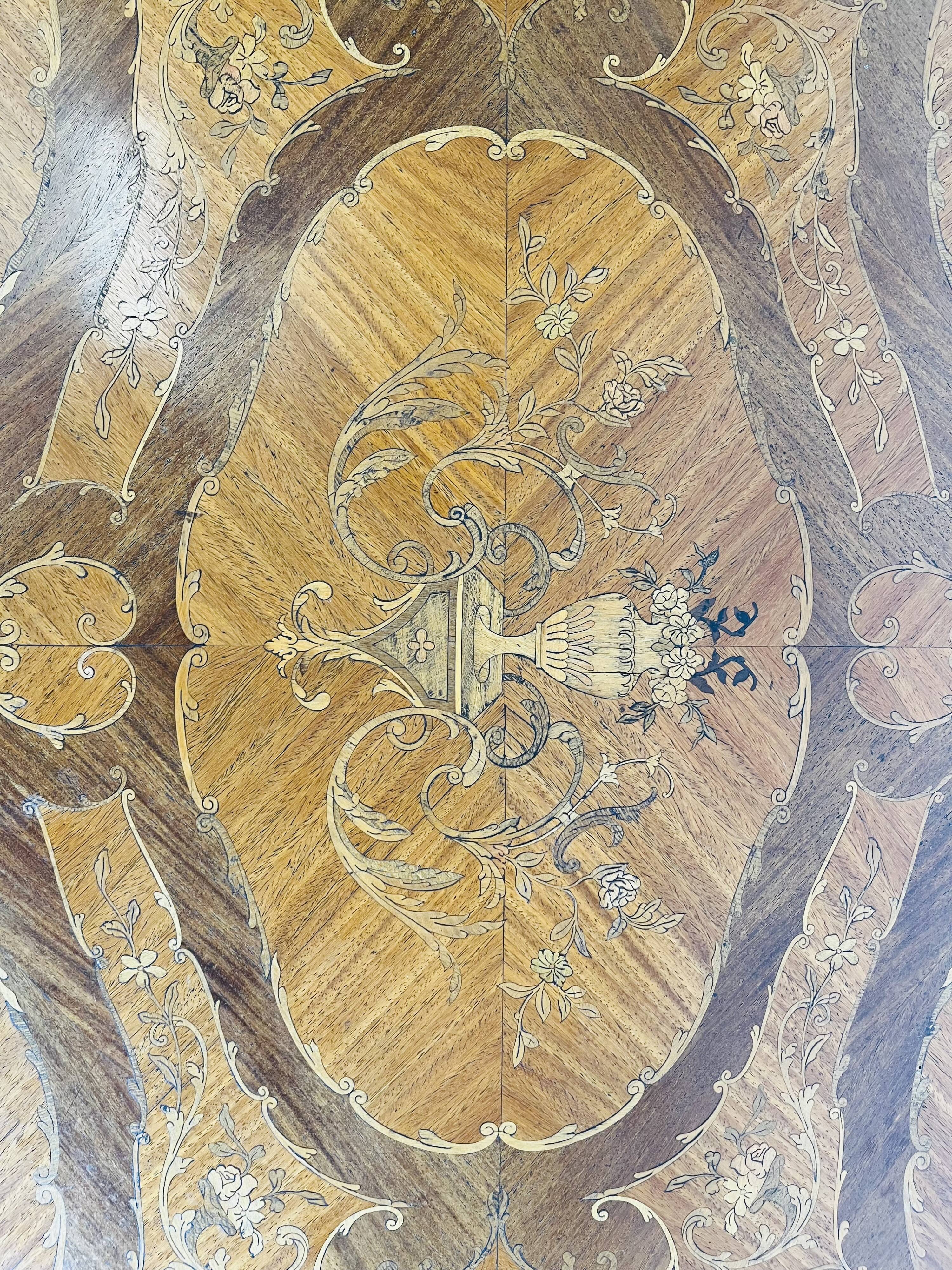 Louis XV style inlaid violin table – Napoleon III period