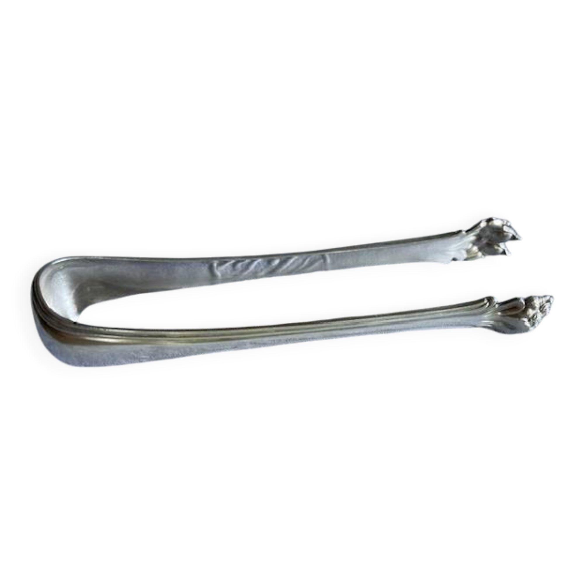 silver-plated sugar tongs Christofle lion claws