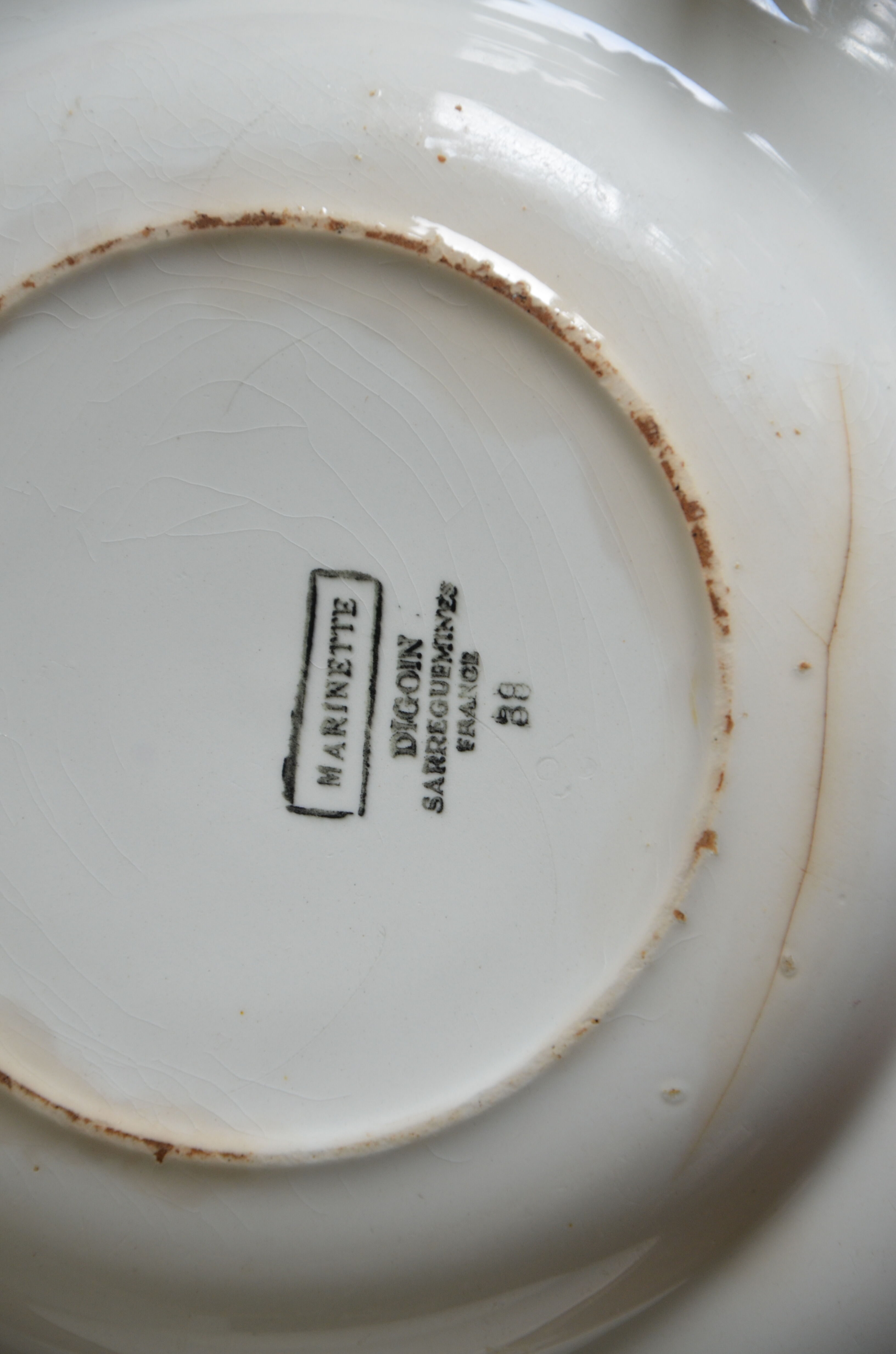 Lot of 2 plates Digoin and Sarreguemines