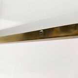 Cube side tables in brass and glass in the French Hollywood Regency style by Maison Charles, 1970s, set of 2.