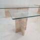 Set of 3 Italian Marble Coffee or Side Tables with Glass, 1980s