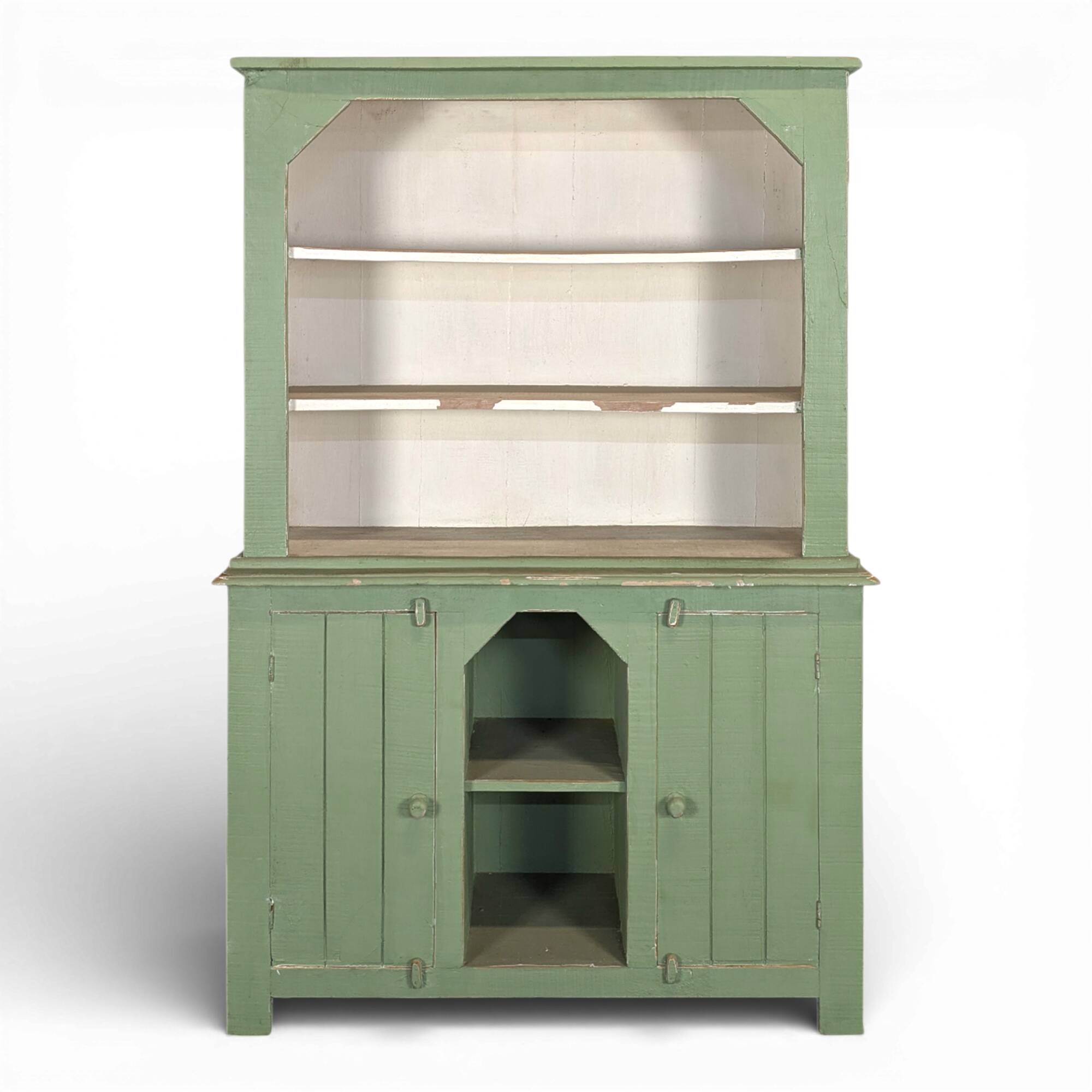 Buffet rustique en pin réchampie chabby chic