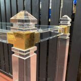 Plexi console double glass tray