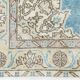 4x7 Sky Blue Classic Pattern Vintage Persian Rug, 113x201Cm