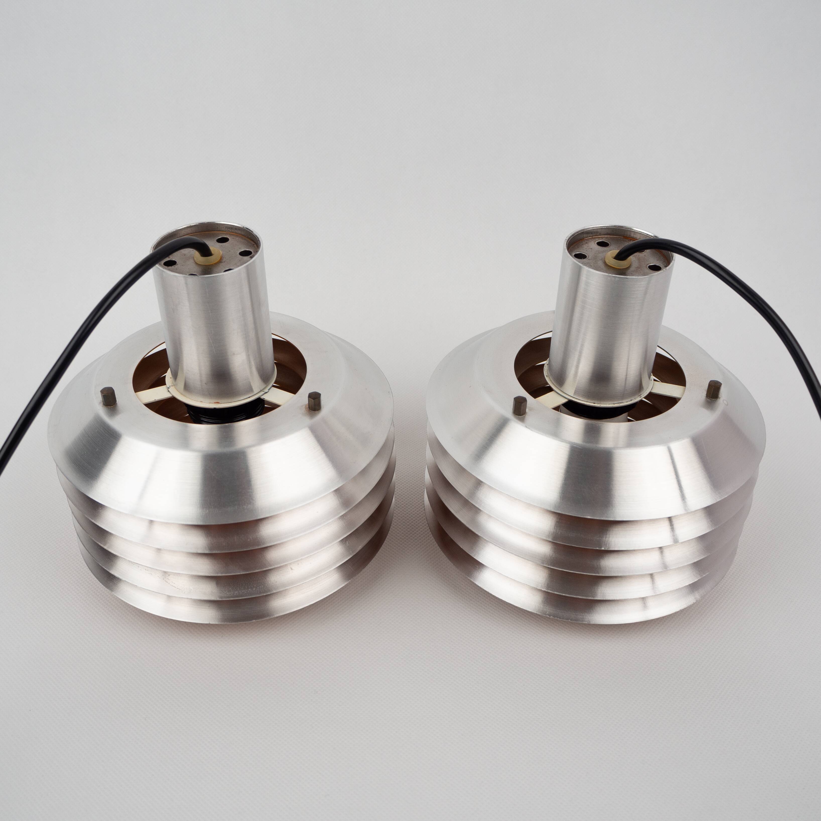 Pair of Danish vintage pendant lamps from 1960s