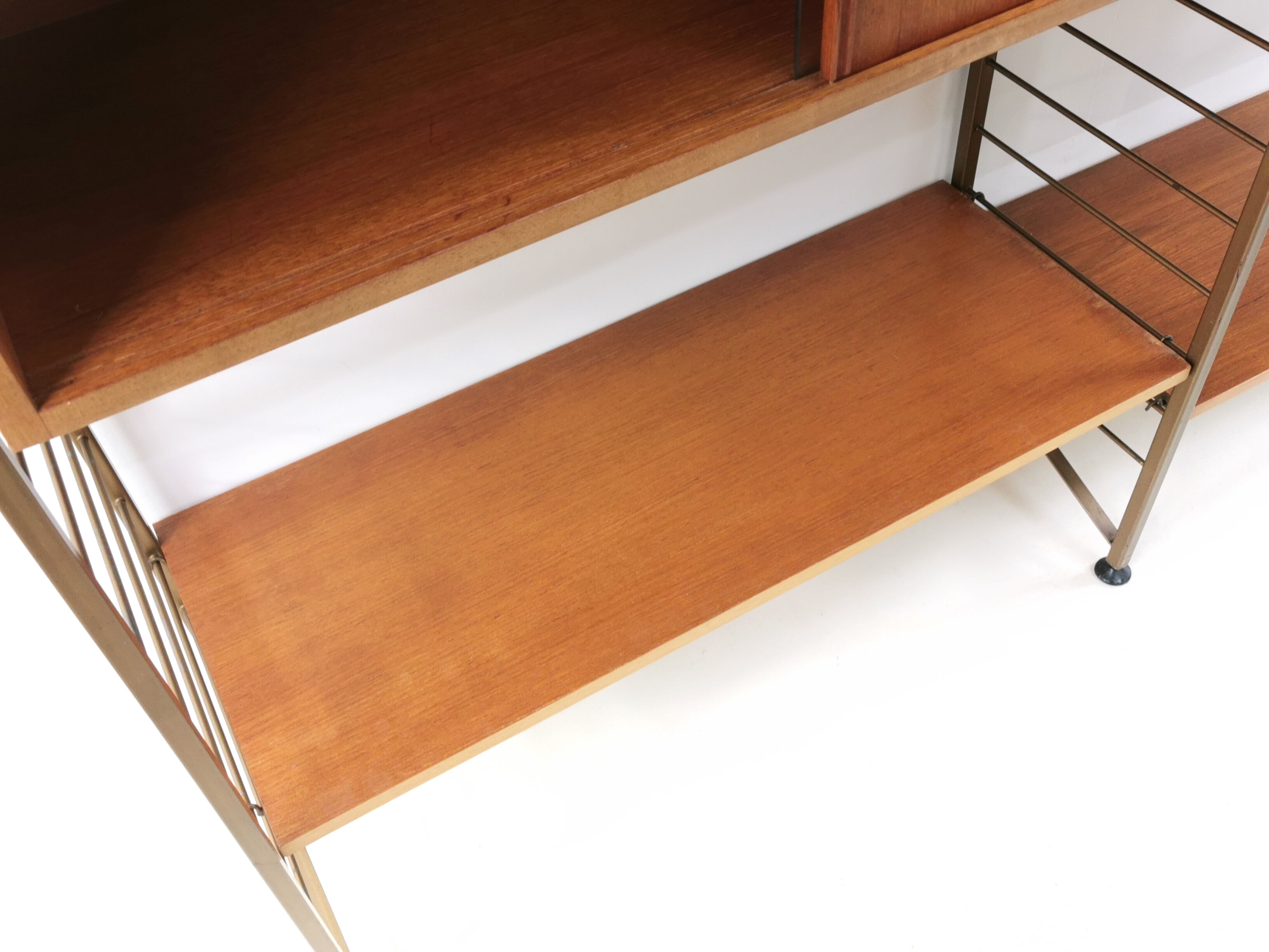 Mid century teak Ladderax low display cabinet, 1960s