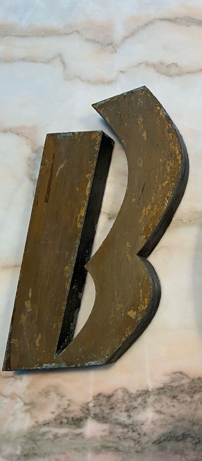 Golden Sign Letter "B"