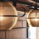 Suspension boule holophane noire