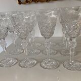 Service of 46 crystalline glasses