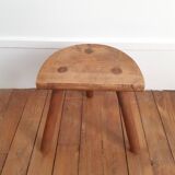 Tripod stool in light wood