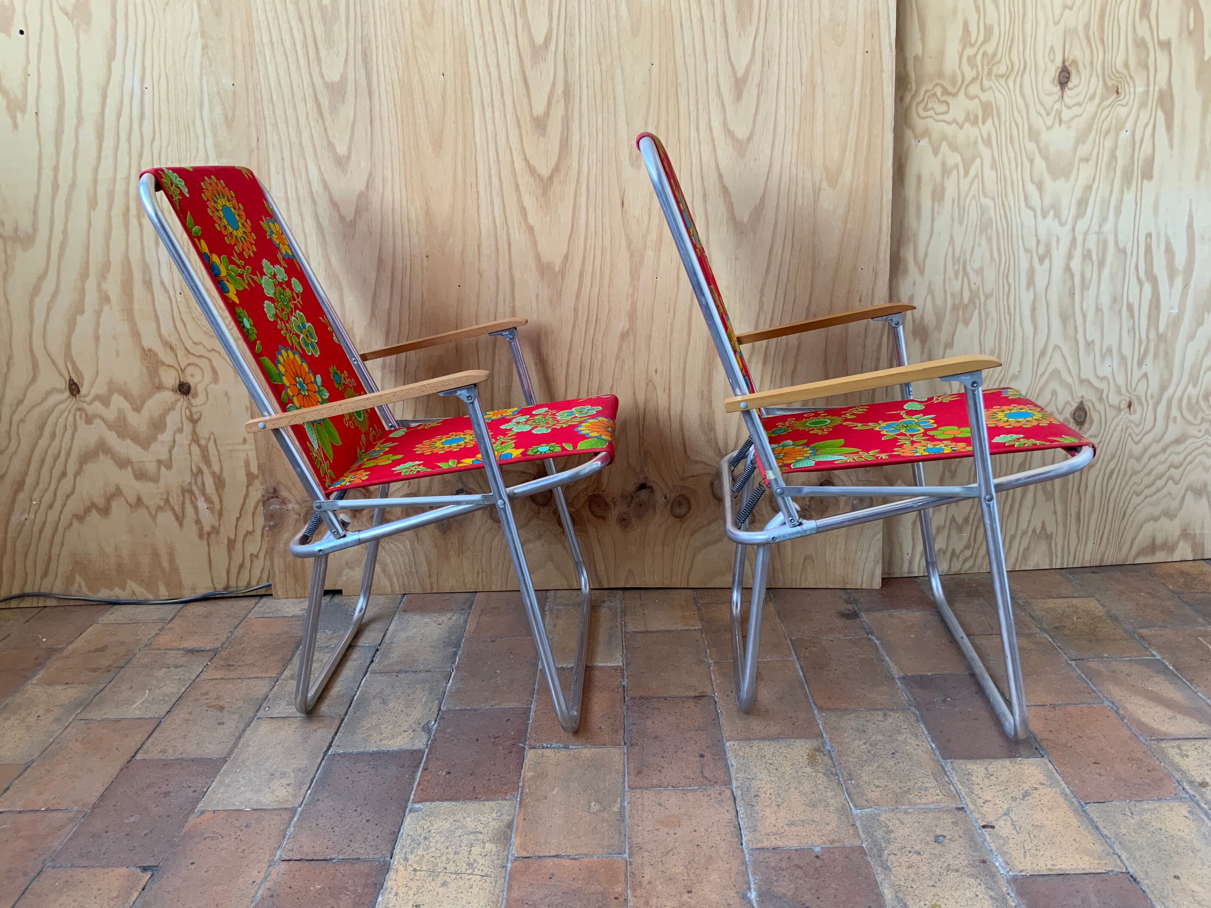 Pair of camping chairs