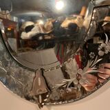 Venetian mirror beveled nineteenth century Napoleon III