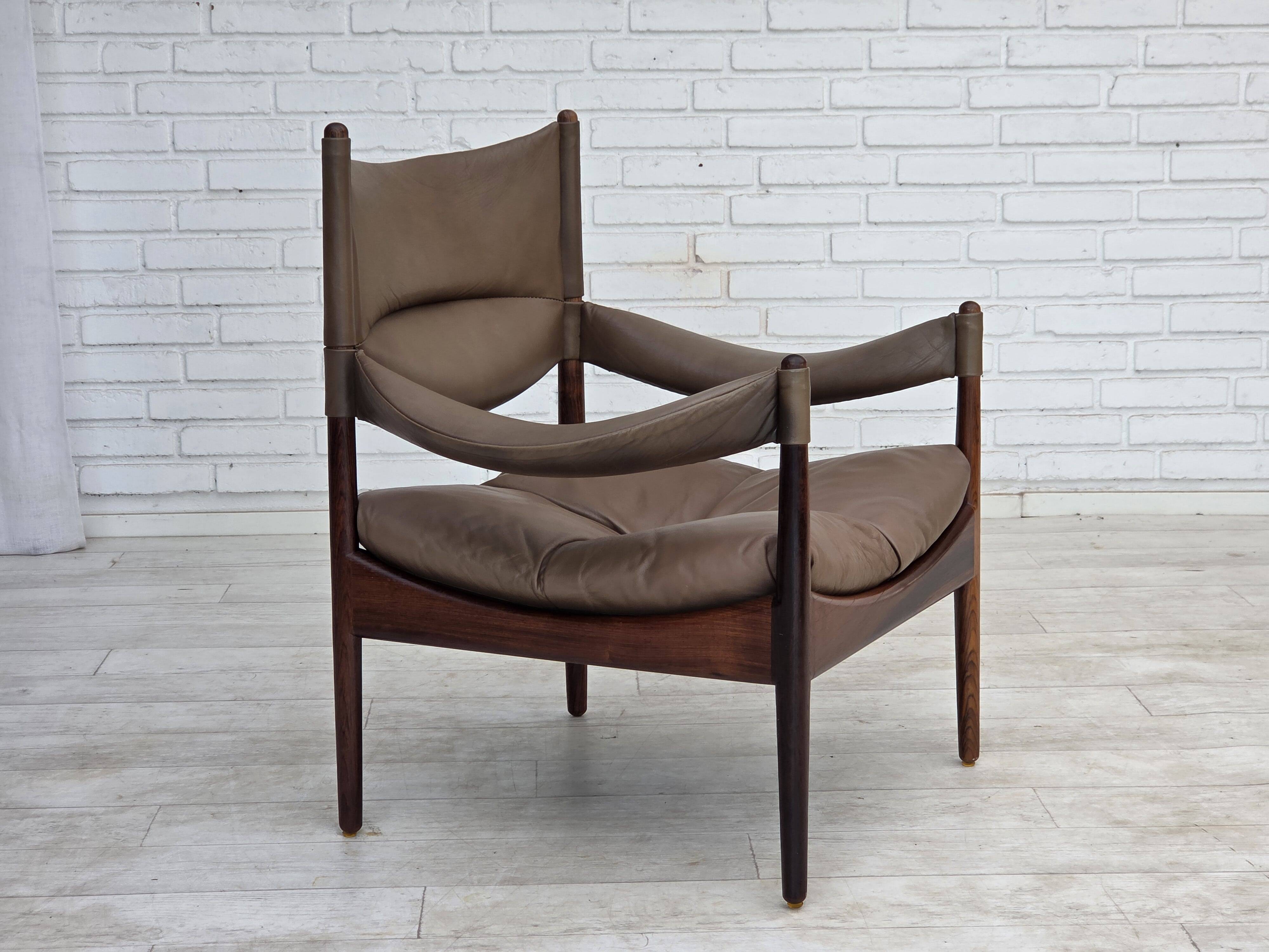 1970s, Danish design by Kristian Vedel, highback armchair model "Modus".