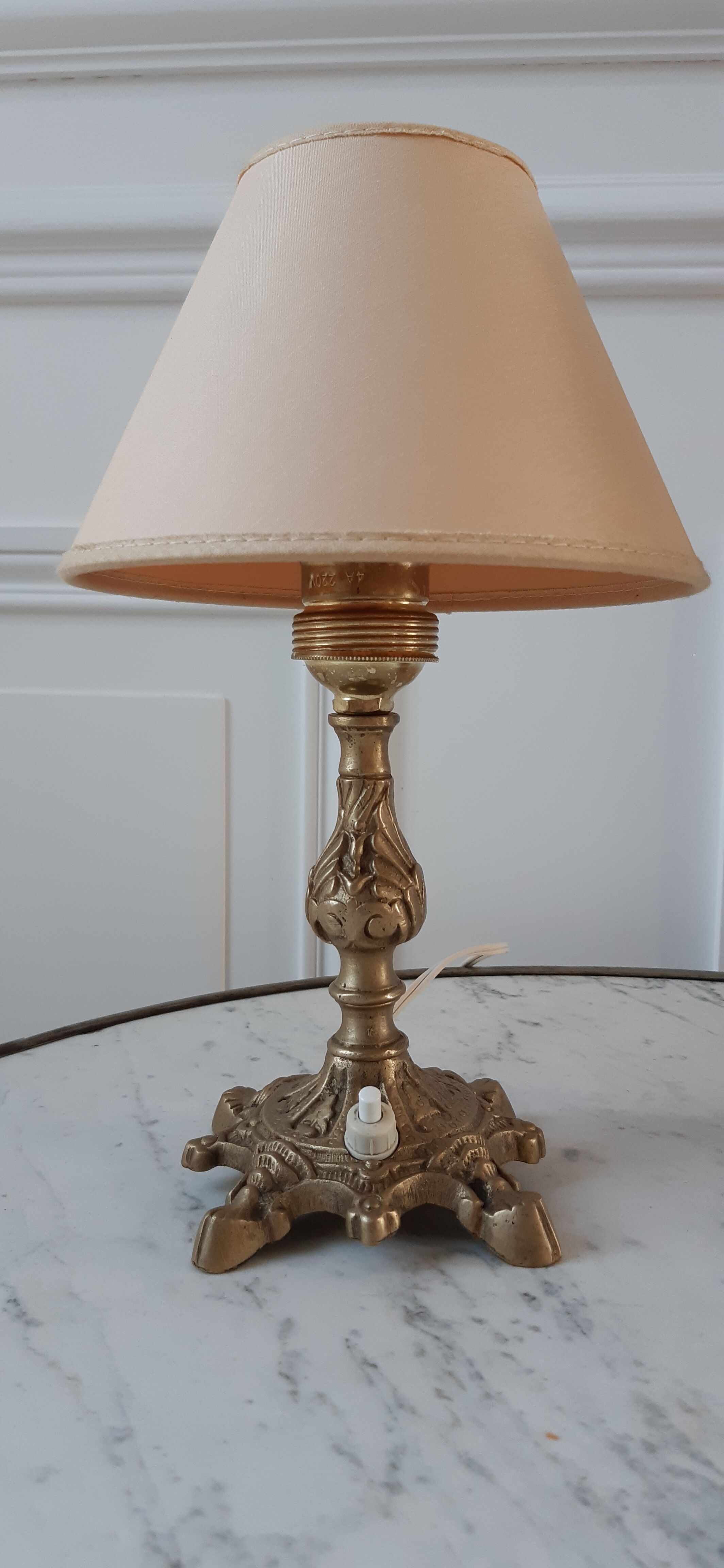 Pair of brass lamp 30-40s