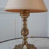 Paire de lampes en laiton années 30-40