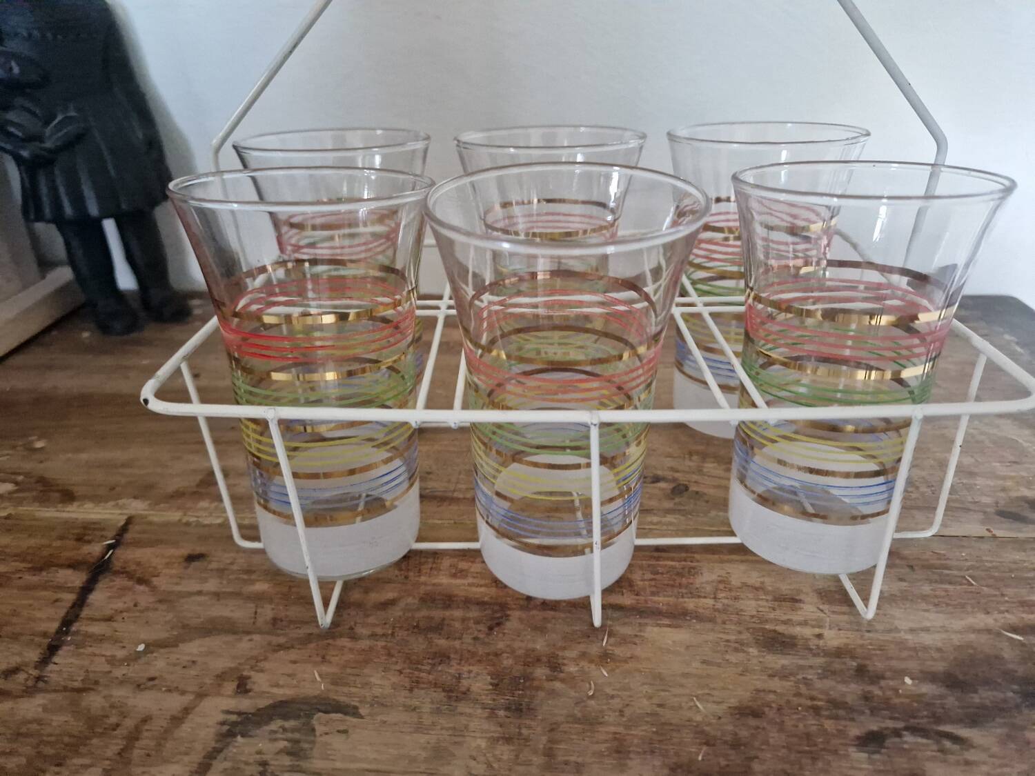Vintage lemonade glasses service garden terrace aperitif