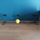 Wood and metal coat rack