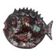 Assiette poisson Vallauris
