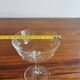 6 glasses of vintage engraved crystal champagne