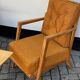 Trio of Knoll Lounge Chairs with Magazine Table.