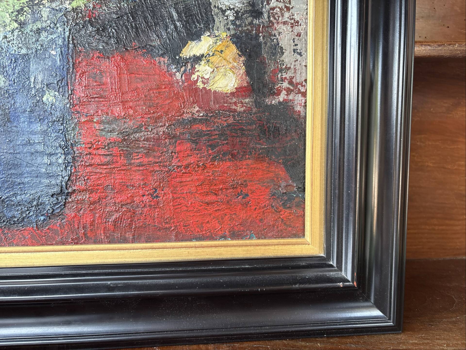 Signed painting by Idka Cohen, oil on canvas, still life with flowers, year