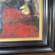 Signed painting by Idka Cohen, oil on canvas, still life with flowers, year