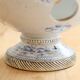 Old crocus pot in blue earthenware | Saint-Uze flower holder in REVOL style