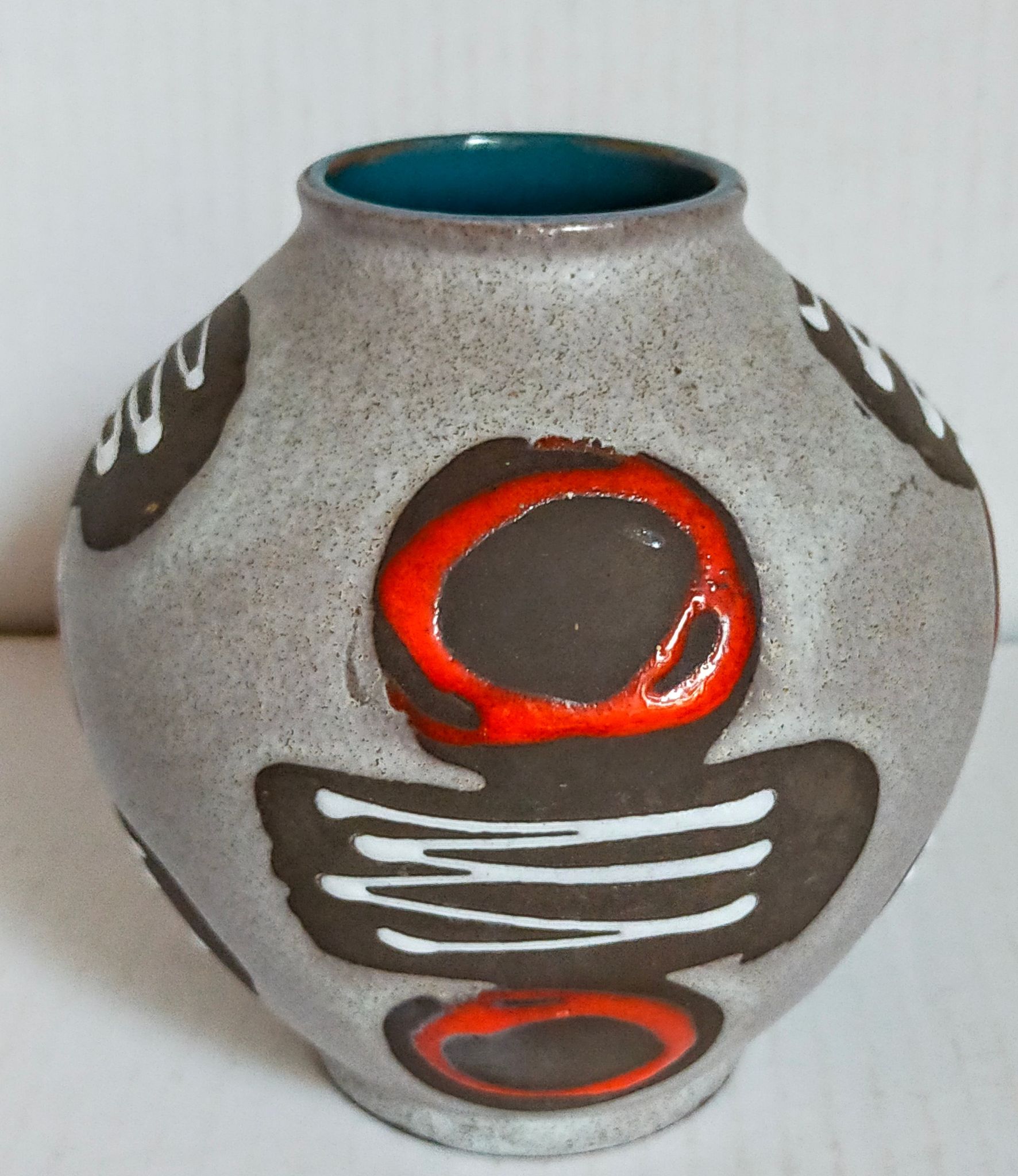 Ceramic ball vase west germany 50s