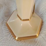 Louis Drimmer - Cream & gilded earthenware table lamp
