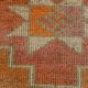 Tapis runner vintage, tons pastel délavés et motifs ethniques, 95x350Cm