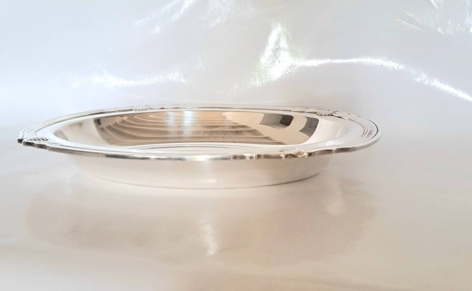 Three dishes Signed Christofle Gallia collection