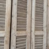 Old folding shutters with louvers