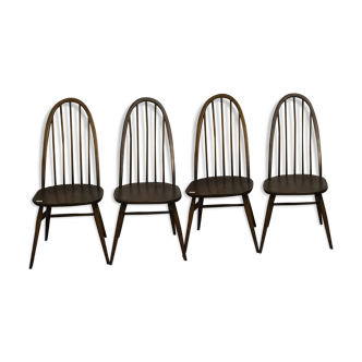 Series of 4 ercol chairs