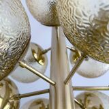 Large Vintage Bubble Glass Pendant Light