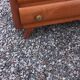 Commode en chêne pieds compas 4 tiroirs, 1950