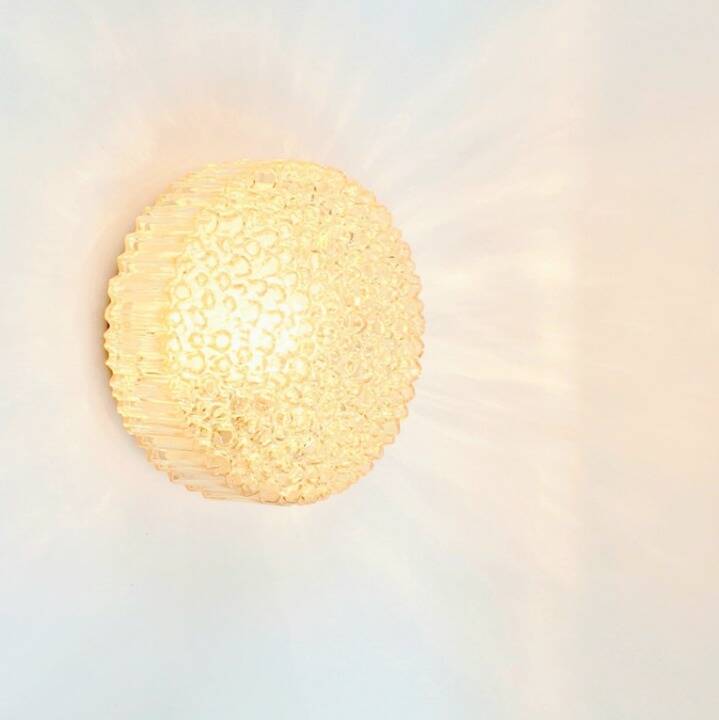 Pair of Glass Wall Lights or Ceiling Lights by H. Tynell for Limburg, 1970s