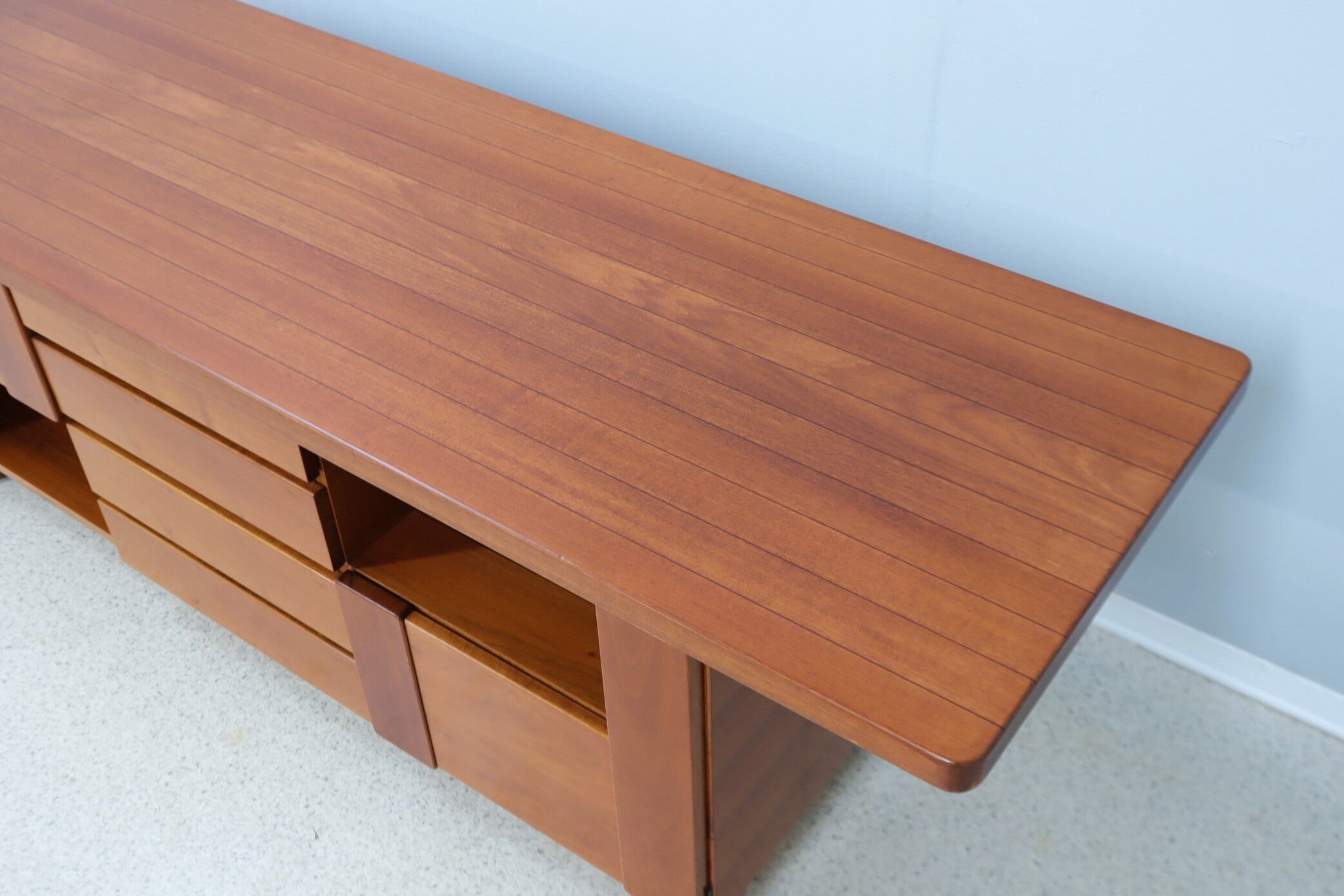 Vintage walnut sideboard Mobil Girgi 1970s