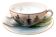 Cup/Saucer, Fine Porcelain, Japanese-Style Decor