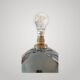 Art Deco lamp in black opaline – Jacques Adnet - elegance of the 1930s