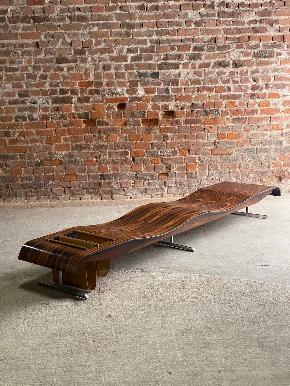 Jorge Zalszupin Onda Bench by L’atelier 1960