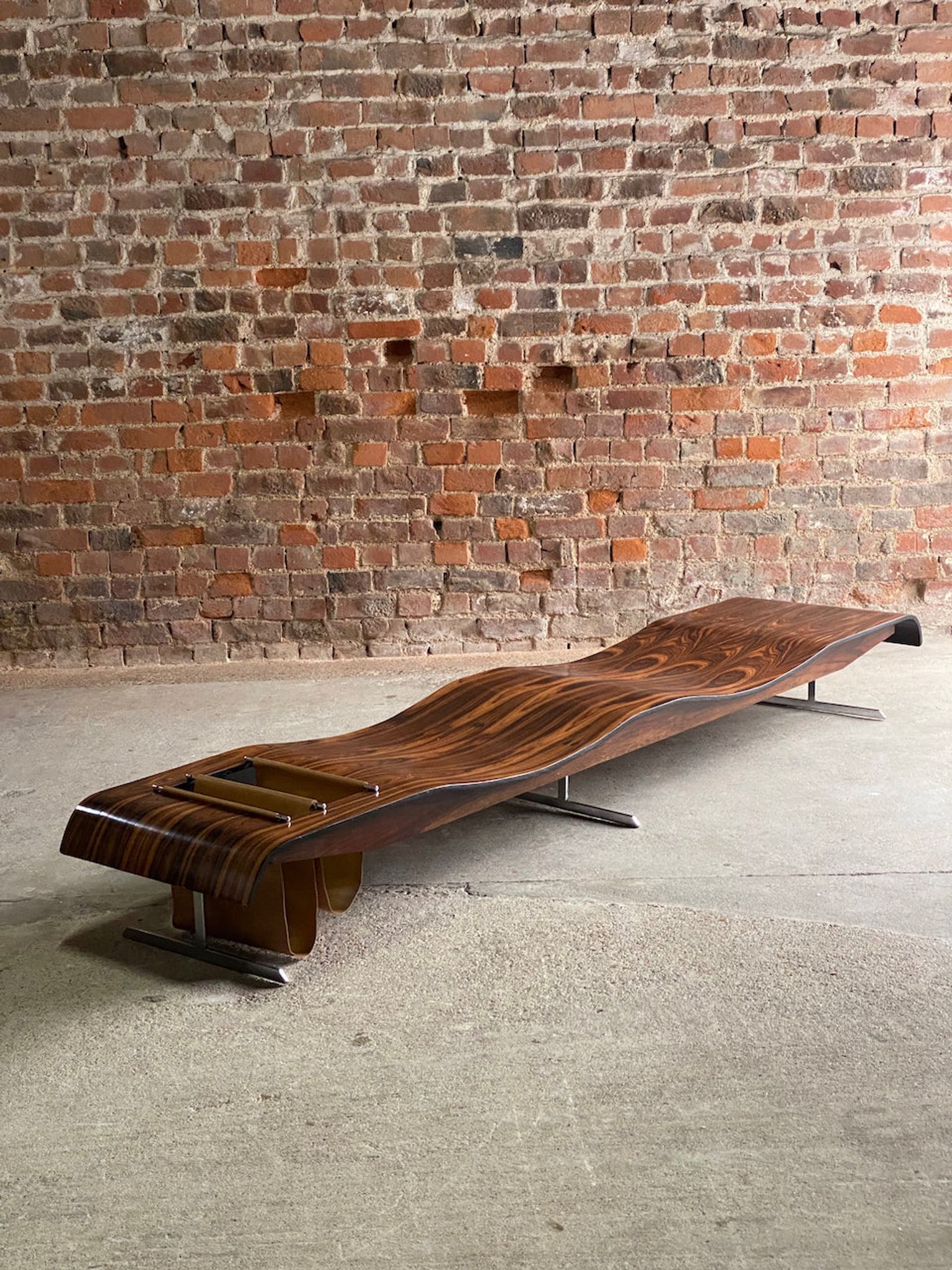 Jorge Zalszupin Onda Bench by L’atelier 1960