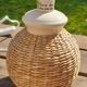 Small lamp to lay foot rattan ball, vintage