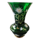Monaco/Monte Carlo Glassworks vase. Emerald green blown glass