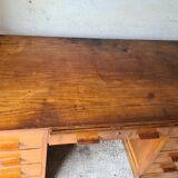 Old solid wood desk