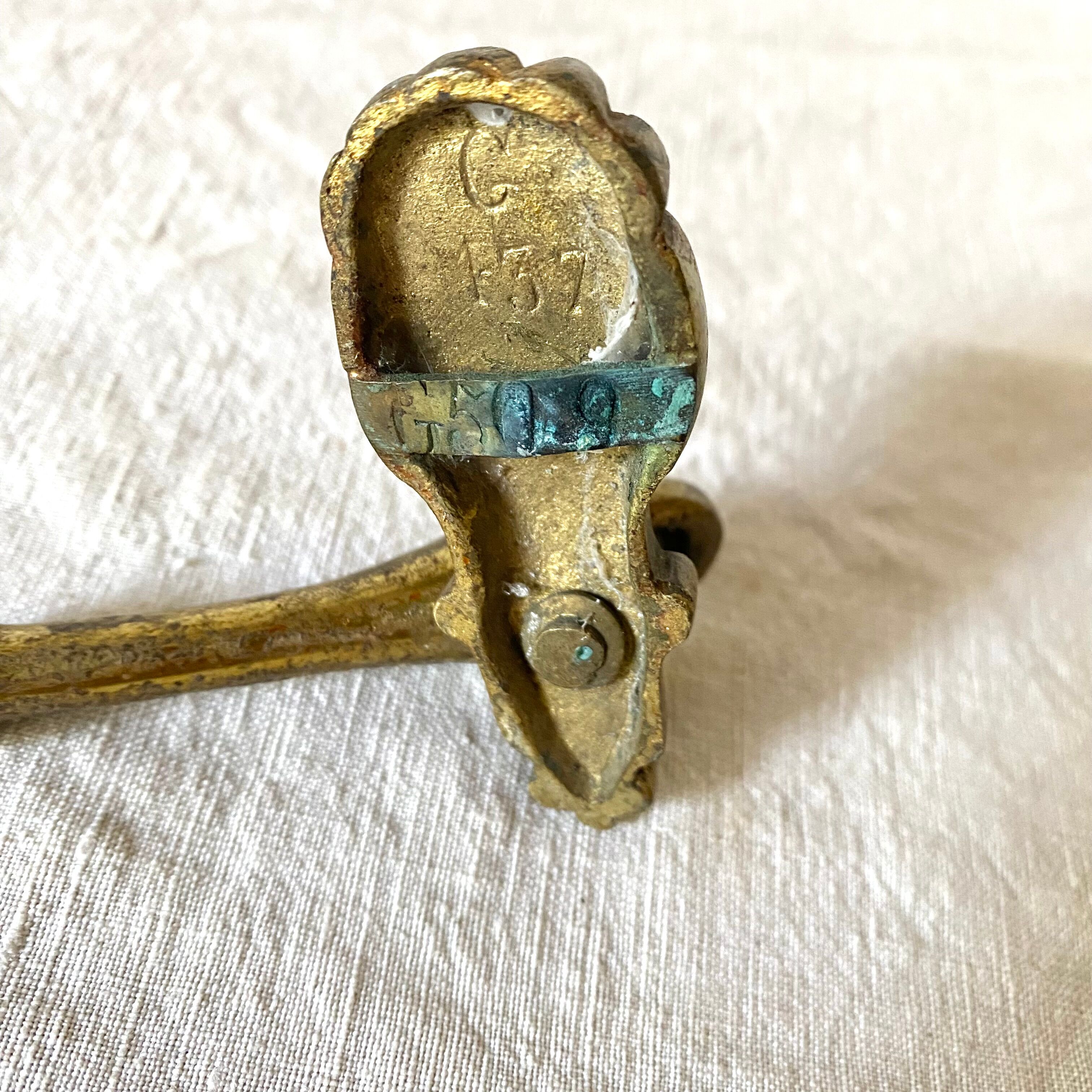 Old bronze curtain blaze