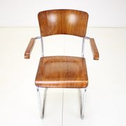 Restored Bauhaus Chrome Chair by Rudolf Vichr Prag, 1930s