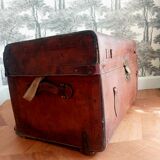 Leather trunk early twentieth