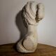 20th century plaster woman bust