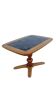 Vintage coffee table made of solid wood and black ceramic from the 1940s/50s.