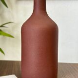 Iridescent brown bottle vase